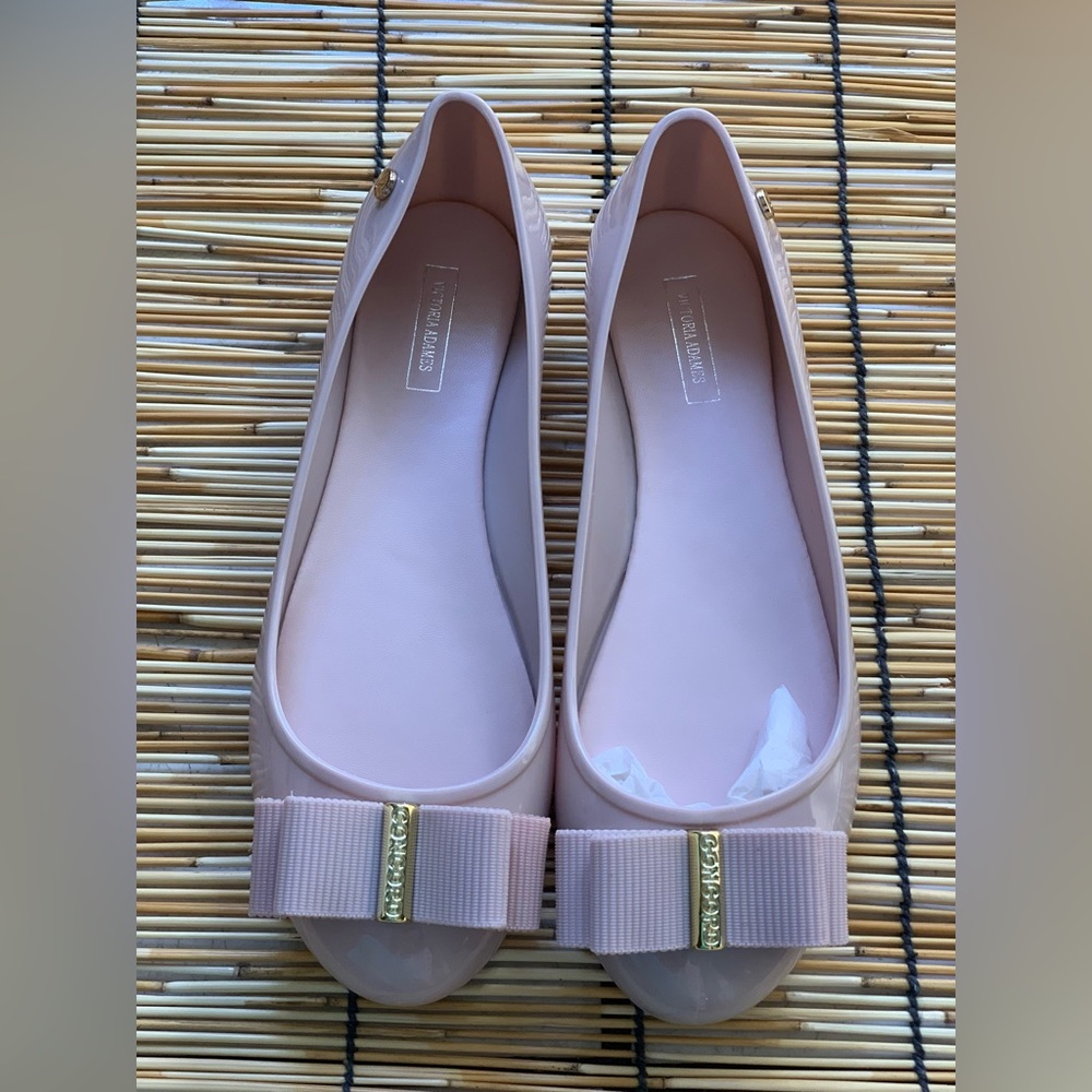 Victoria Adames Jelly shoes.